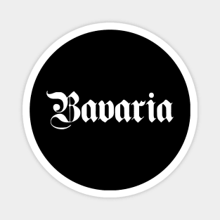 Bavaria written with gothic font Magnet